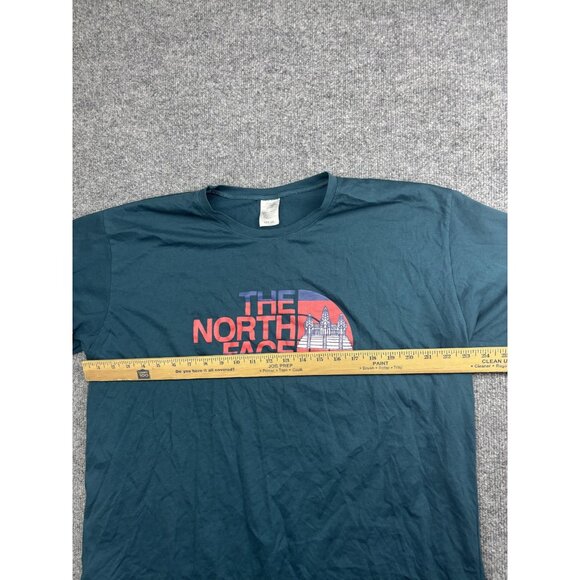 North Face Shirt Mens 2XL Green Graphic Logo Angkor Wat Temple Cotton Tee - Picture 3 of 5